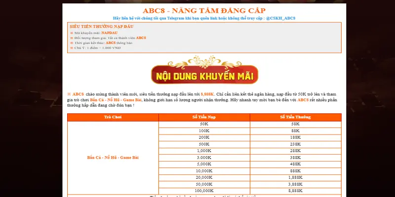 Nhà cái chào mừng thành viên mới, siêu tiền thưởng nạp đầu lên tới 8,888K